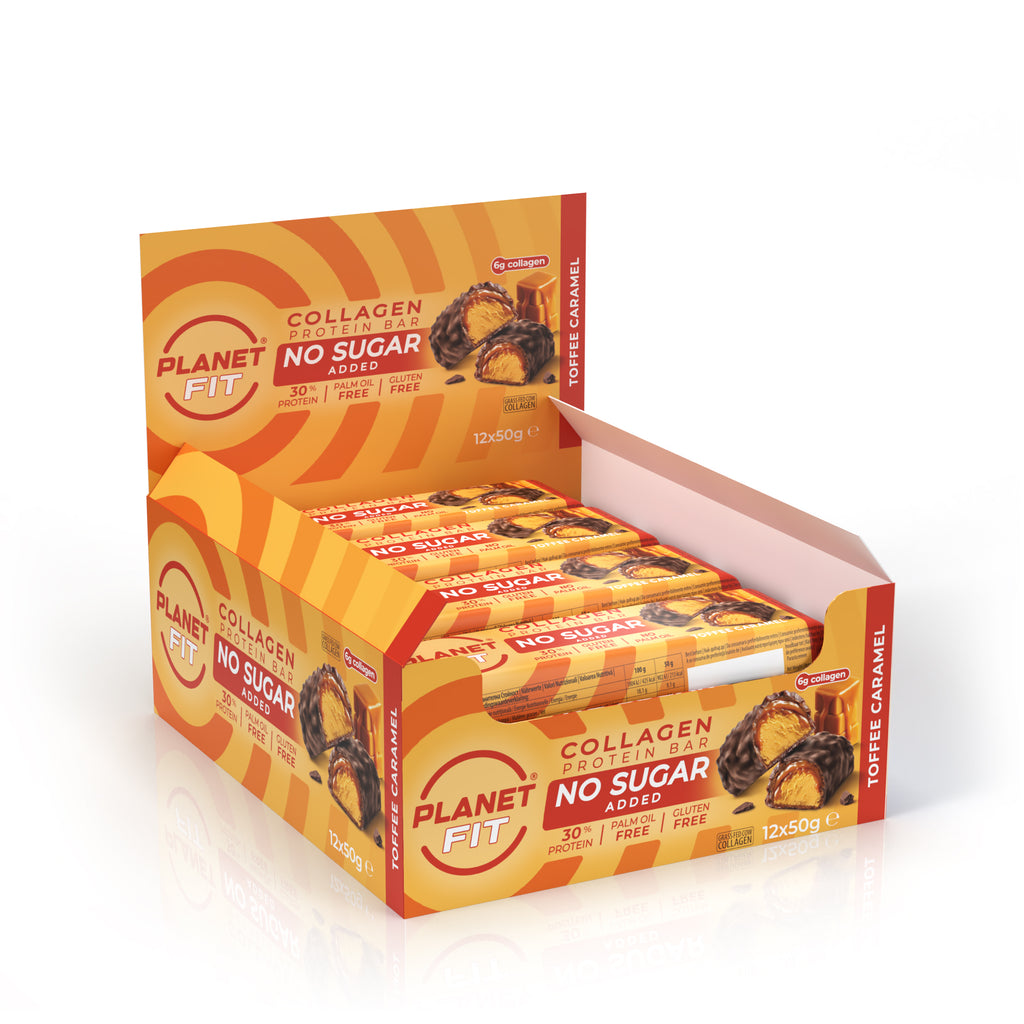 Planet Fit Collagen Caramel Protein Bar 12x50g