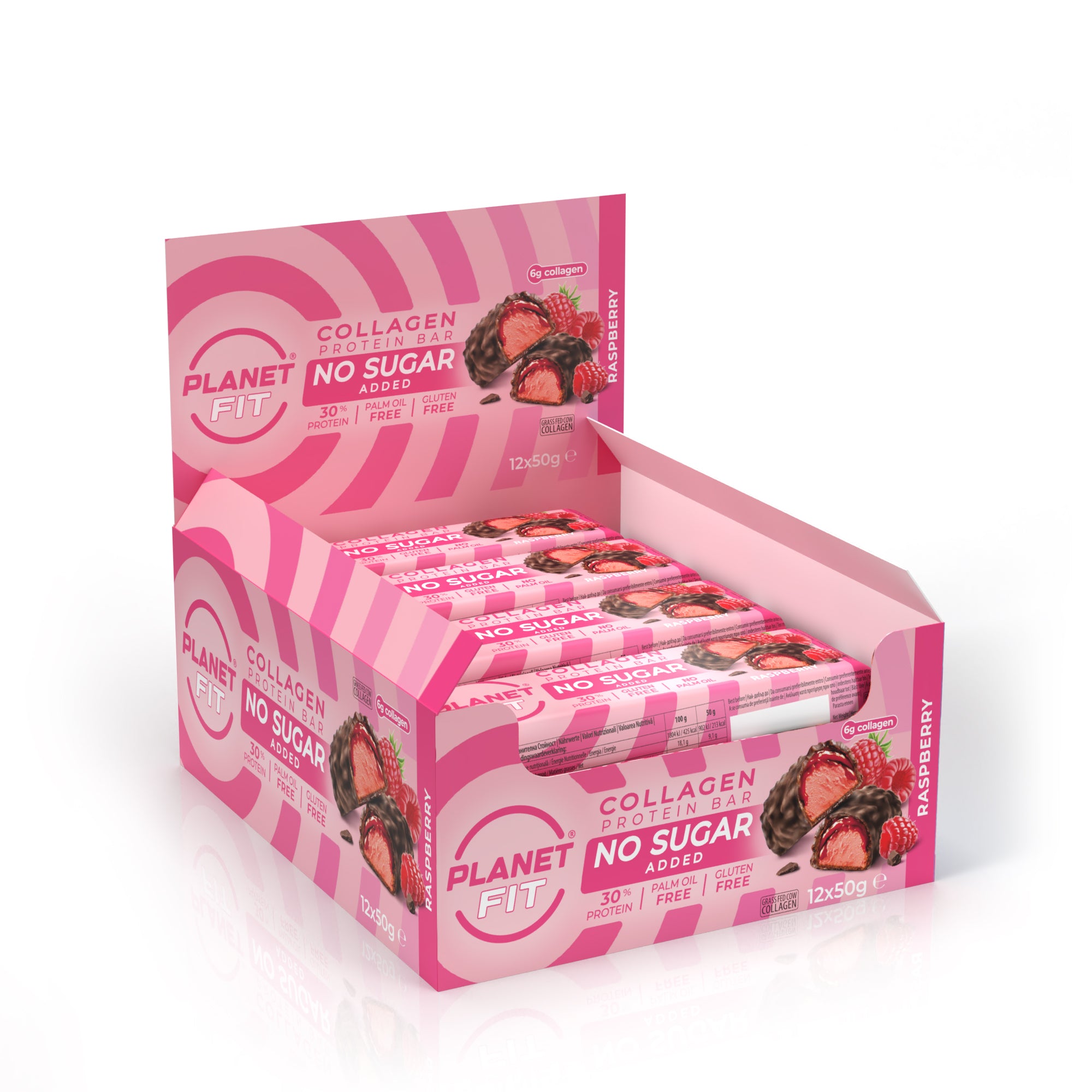 Collagen Raspberry Protein Bar 12x50g