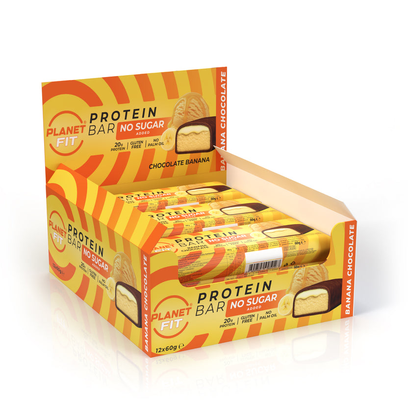 Banana Chocolate Protein Bar 12x60 – Planet Fit